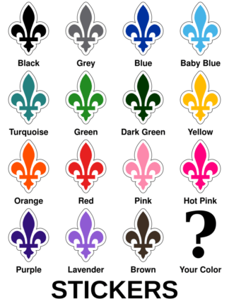 Québec Fleur De Lys Stickers